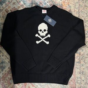 J.Press Skull and Crossbones Intarsia Sweater